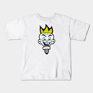 Lightbulb head Kids T-Shirt